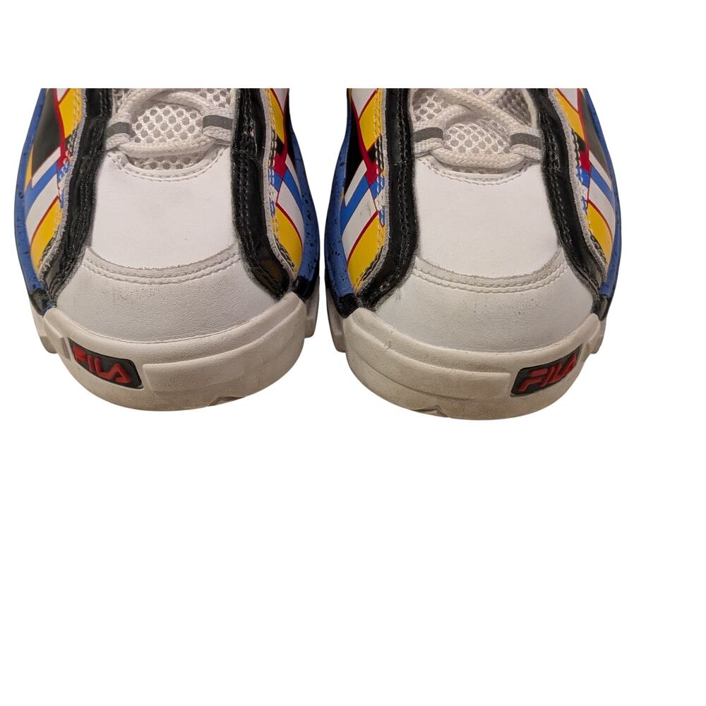 Fila Grant Hill 2 Ludi White Black Gold Classic Athletic Basketball Shoes Boys - Picture 8 of 14